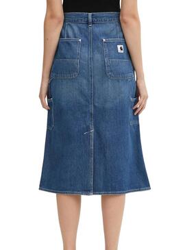 Saia Carhartt Double Knee preta para mulher