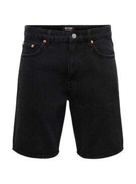 Bermudas Only and Sons Sedge preto para homem