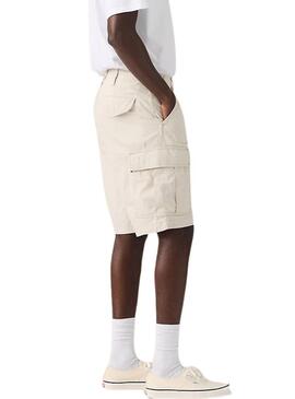 Bermudas Levis Carrier Cargo bege para homem