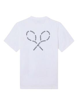 Camiseta Silbon Lettering branca para homem