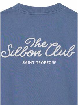 Camisa Silbon The Club Saint Tropez azul para homem