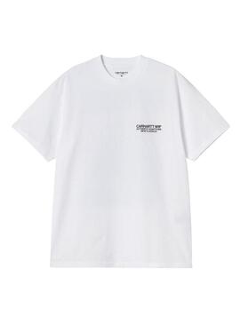 Camiseta Carhartt Sean Hamilton branca para homem.