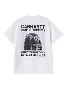 Camiseta Carhartt Sean Hamilton branca para homem.
