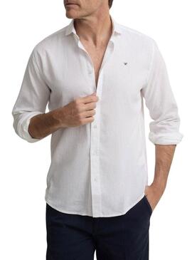 Camisa Silbon Sport Linho branco para homem