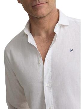Camisa Silbon Sport Linho branco para homem