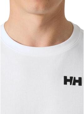 Camiseta Helly Hansen Core branca para homens