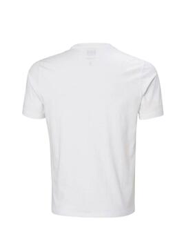 Camiseta Helly Hansen Core branca para homens