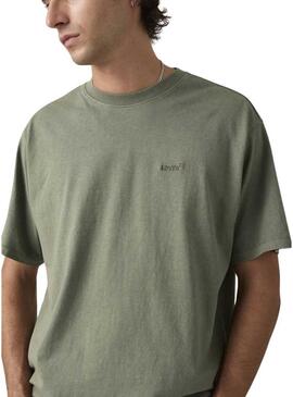 Camiseta Levis Red Tab Vintage verde para homem.