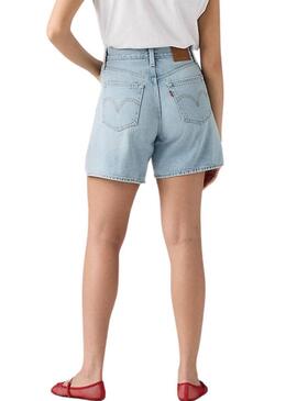 Bermuda jeans Levis High Baggy para mulher.