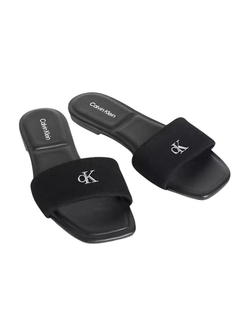 Sandálias Calvin Klein Jeans Square preto para mulher