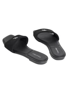 Sandálias Calvin Klein Jeans Square preto para mulher