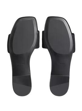 Sandálias Calvin Klein Jeans Square preto para mulher