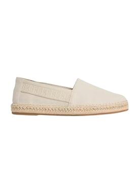 Alpargatas Calvin Klein Jeans Espadrille bege para homem.