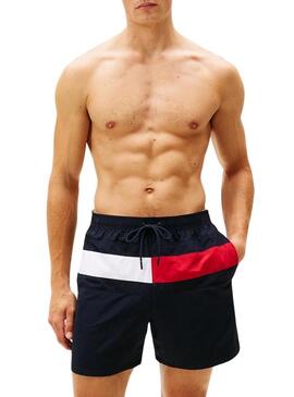 Roupa de banho Tommy Hilfiger Flag azul para homem