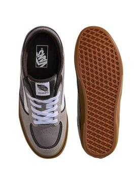 Ténis Vans Rowley bege para homem.