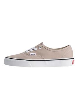 Sapatilhas Vans Authentic bege para mulher.