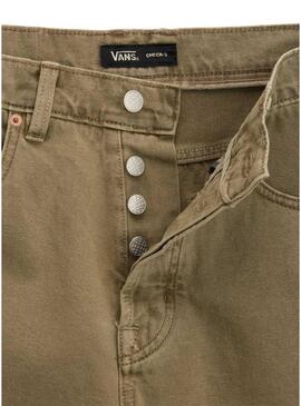 Bermudas jeans Vans verdes para homem.