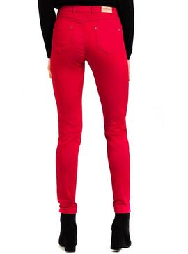 Calça Naf Naf Skinny Vermelho Para Mulher