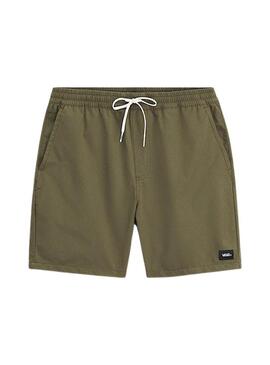 Bermudas Vans Range verde relaxadas para homem.
