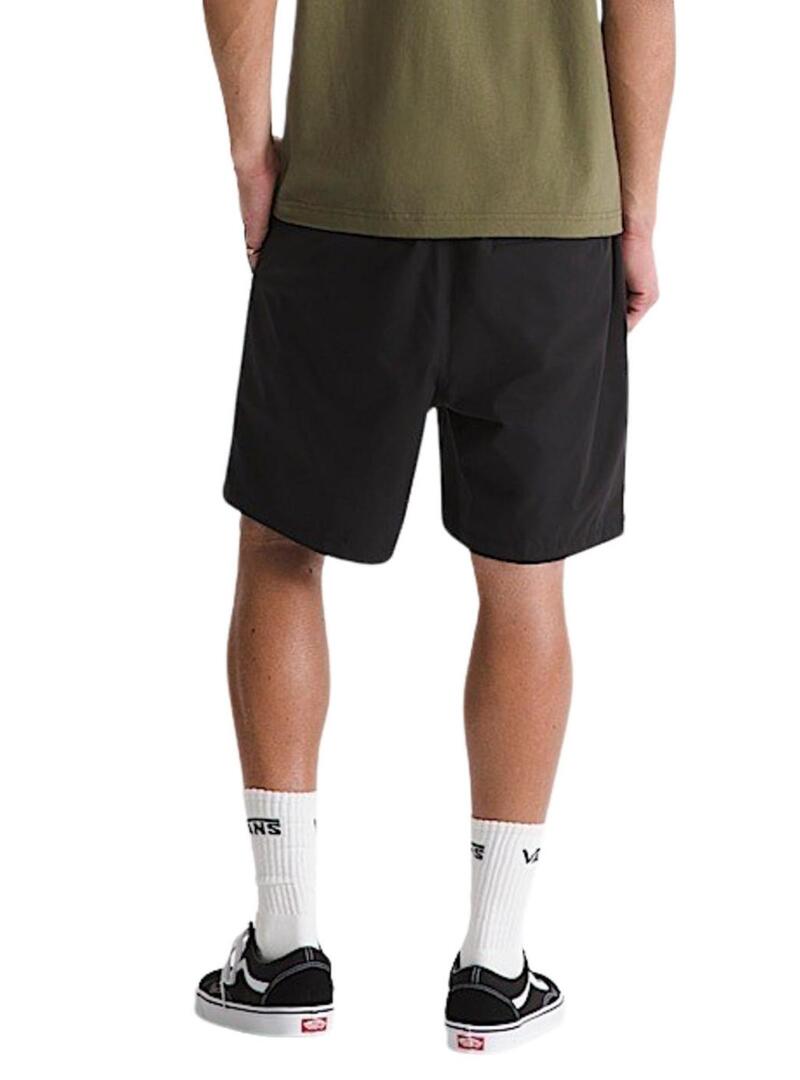 Bermudas Vans Range relaxado preto para homem.