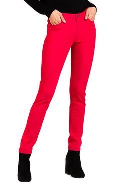Calça Naf Naf Skinny Vermelho Para Mulher