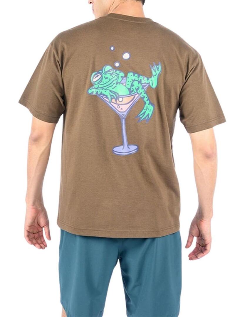 Camiseta Vans Bar Hopper marrom para homem.