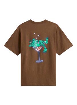 Camiseta Vans Bar Hopper marrom para homem.