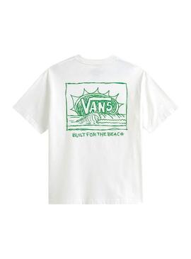 Camiseta Vans Bright Day branca para homem.