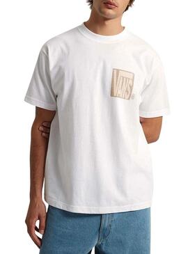 Camiseta Vans Stretch Srack branca para homem.