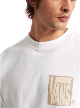 Camiseta Vans Stretch Srack branca para homem.
