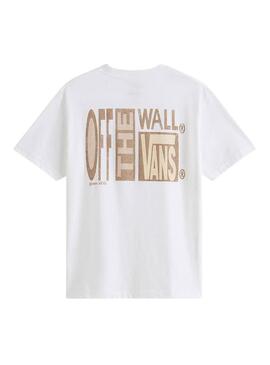 Camiseta Vans Stretch Srack branca para homem.
