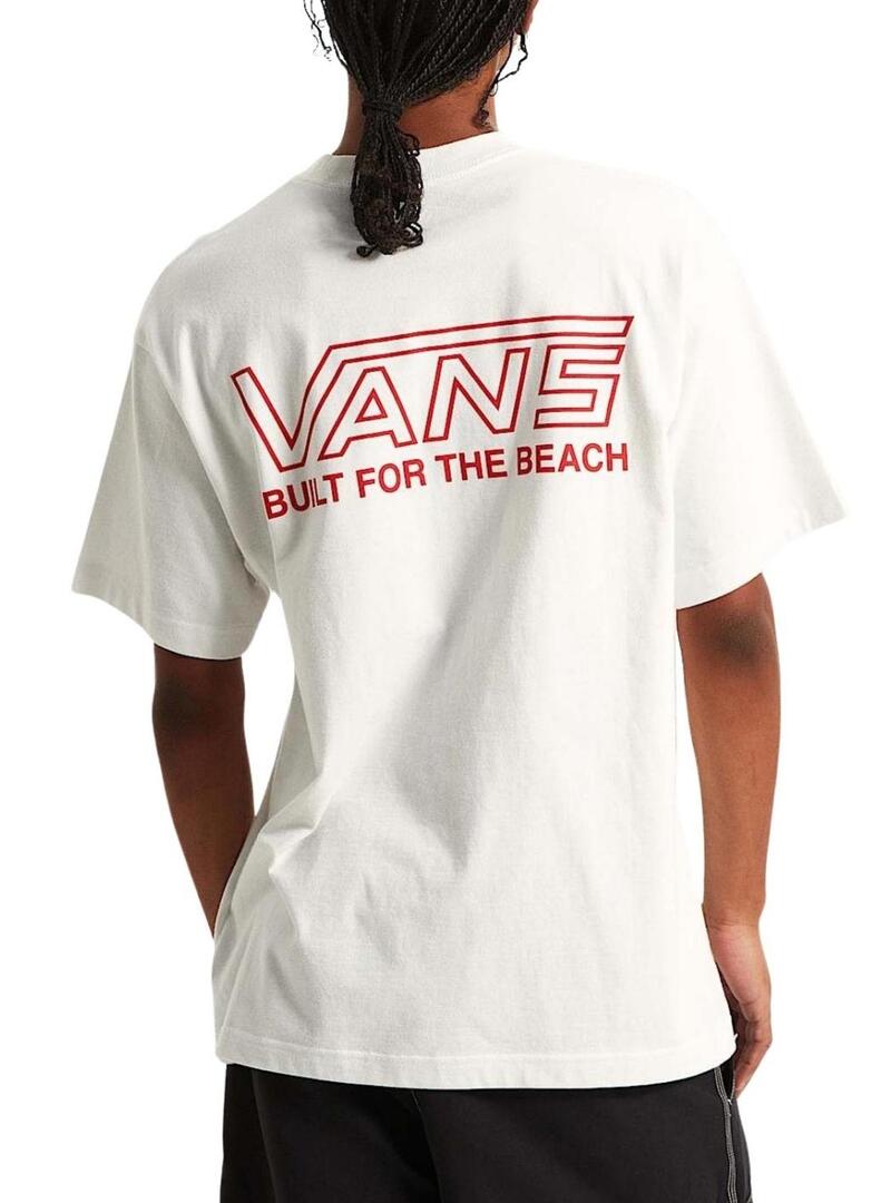 Camiseta Vans Buckled branca para homem.