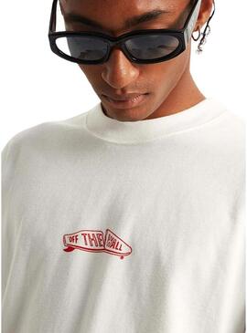 Camiseta Vans Buckled branca para homem.