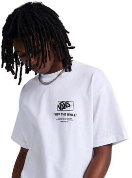 Camiseta Vans Stacked branca para homem