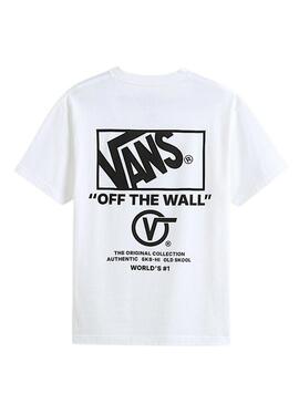Camiseta Vans Stacked branca para homem