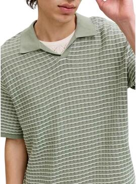 Camisa polo Jack and Jones Nantucket verde para homem