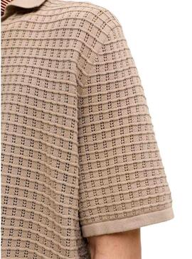 Polo Jack and Jones Nantucket bege para homens.