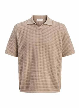 Polo Jack and Jones Nantucket bege para homens.