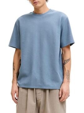 Camiseta Jack and Jones Austin azul para homem