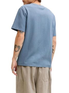 Camiseta Jack and Jones Austin azul para homem