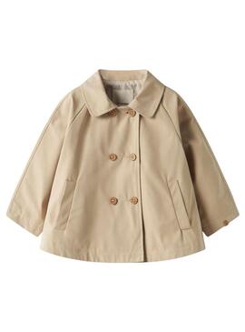 Jaqueta Name It Lamadelin camelo para menina