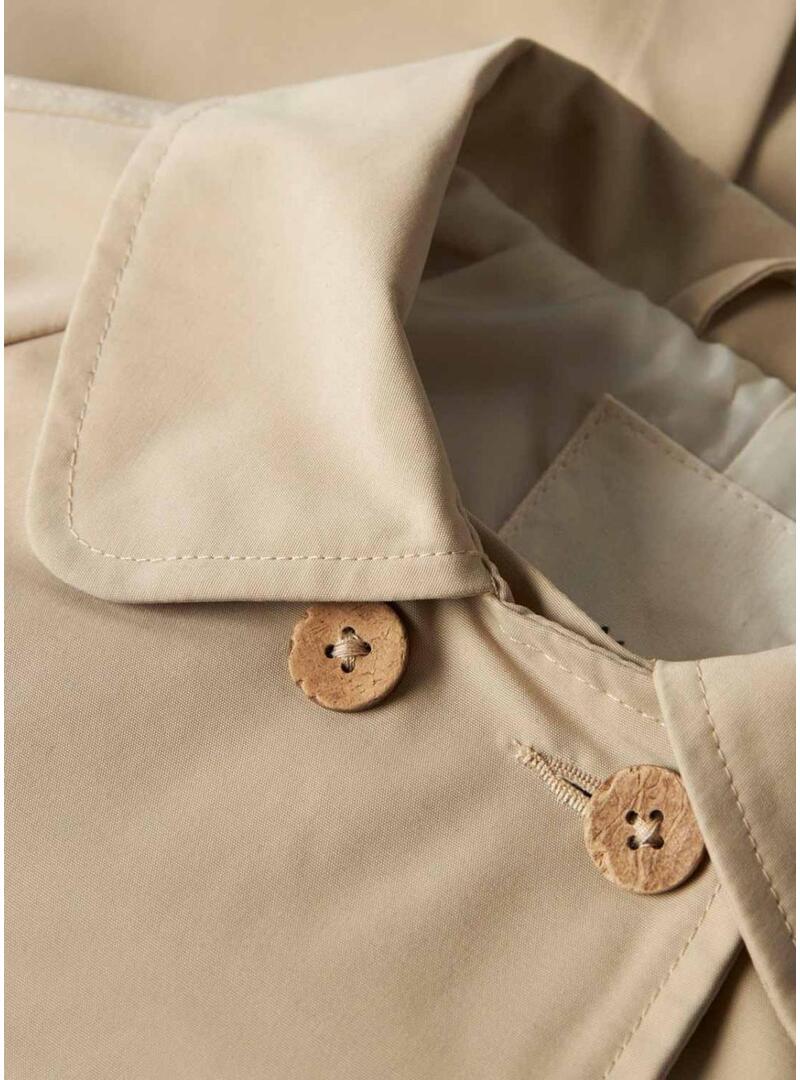 Jaqueta Name It Lamadelin camelo para menina