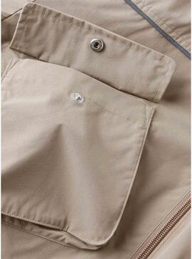 Jaqueta Name It Mika em camelo para menina