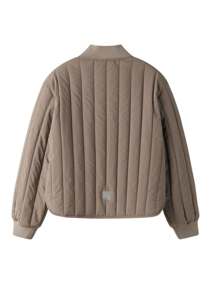 Casaco Name It Melody marrom para menina.