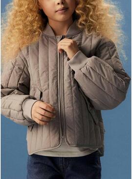 Casaco Name It Melody marrom para menina.