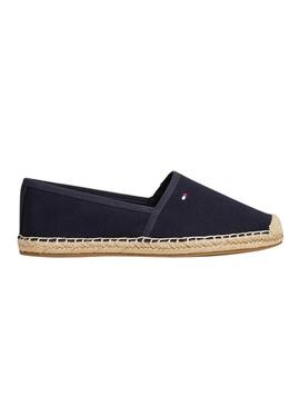Alpercatas Tommy Hilfiger Flag Canvas marinho para mulher.
