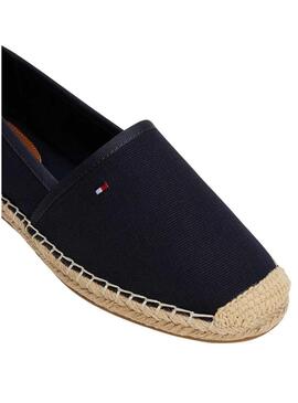 Alpercatas Tommy Hilfiger Flag Canvas marinho para mulher.