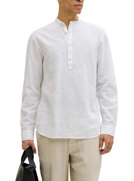 Camisa Jack and Jones Summer branca para homem.