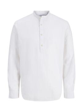 Camisa Jack and Jones Summer branca para homem.
