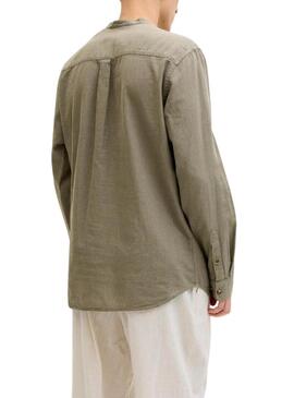 Camisa Jack and Jones Summer verde para homem